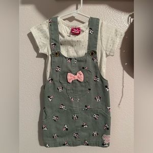 2T Minnie Mouse Overall Dress